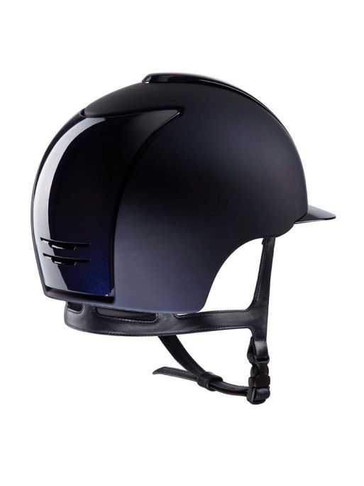 casque d'équitation KEP cromo 2.0 textile polish visière standard bleu marine