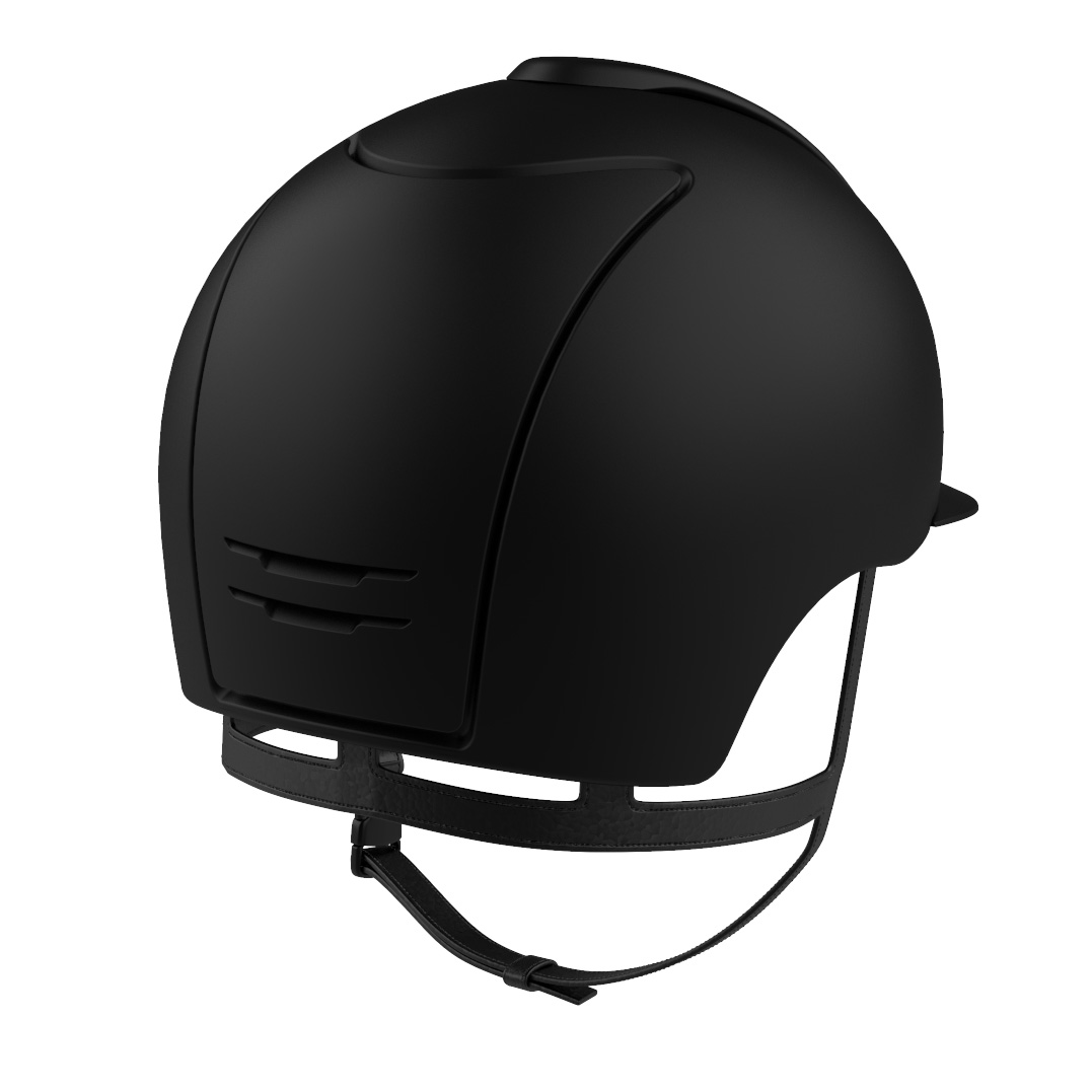 casque Kep Cromo 2.0 Textile noir avec petite visière vue de dos