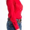 chemise western femme cinch rouge