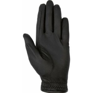 gants equitation cavalier en cuir grip noir