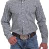 chemise équitation western cinch homme grise