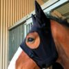 masque cheval fenwick avec titane liquide noir avec oreilles