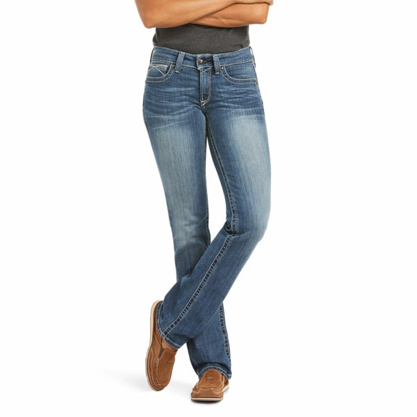 jeans d'équitation western pour femme marque Ariat straight leg