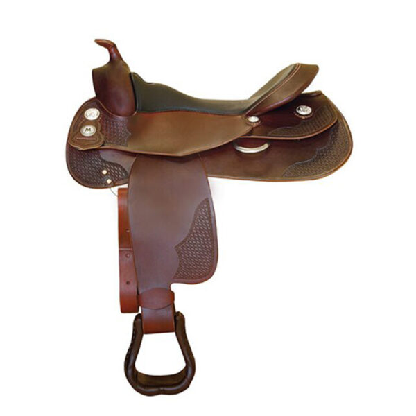 selle équitation cheval western marque continental reining marron