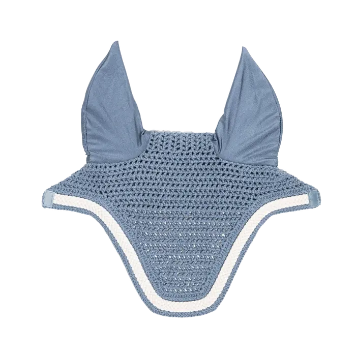 bonnet anti-mouche pour cheval marque kentucky wellington bleu ciel