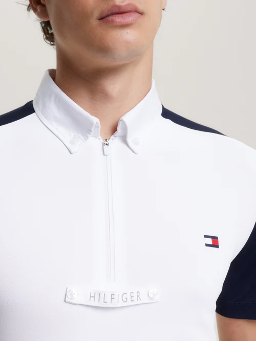 polo de concours tommy hilfiger equestrian modèle rochestern homme blanc