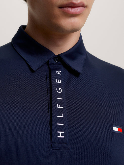 polo d'équitation tommy hilfiger equestrian harlem homme bleu marine