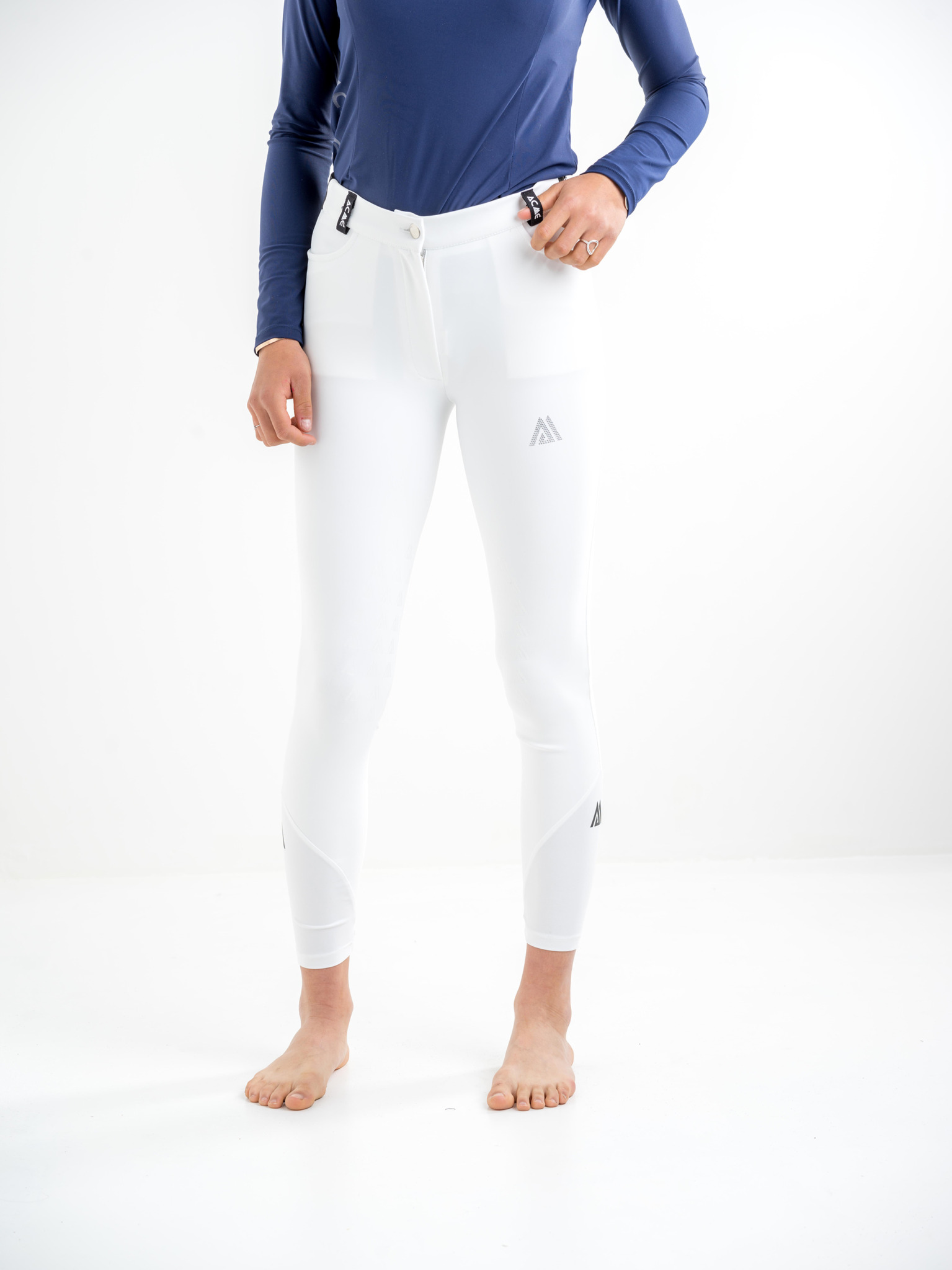 pantalon de concours équitation pour femme marque le sabotier modèle phoenix blanc