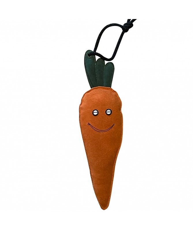 jouet pour cheval en forme de carotte