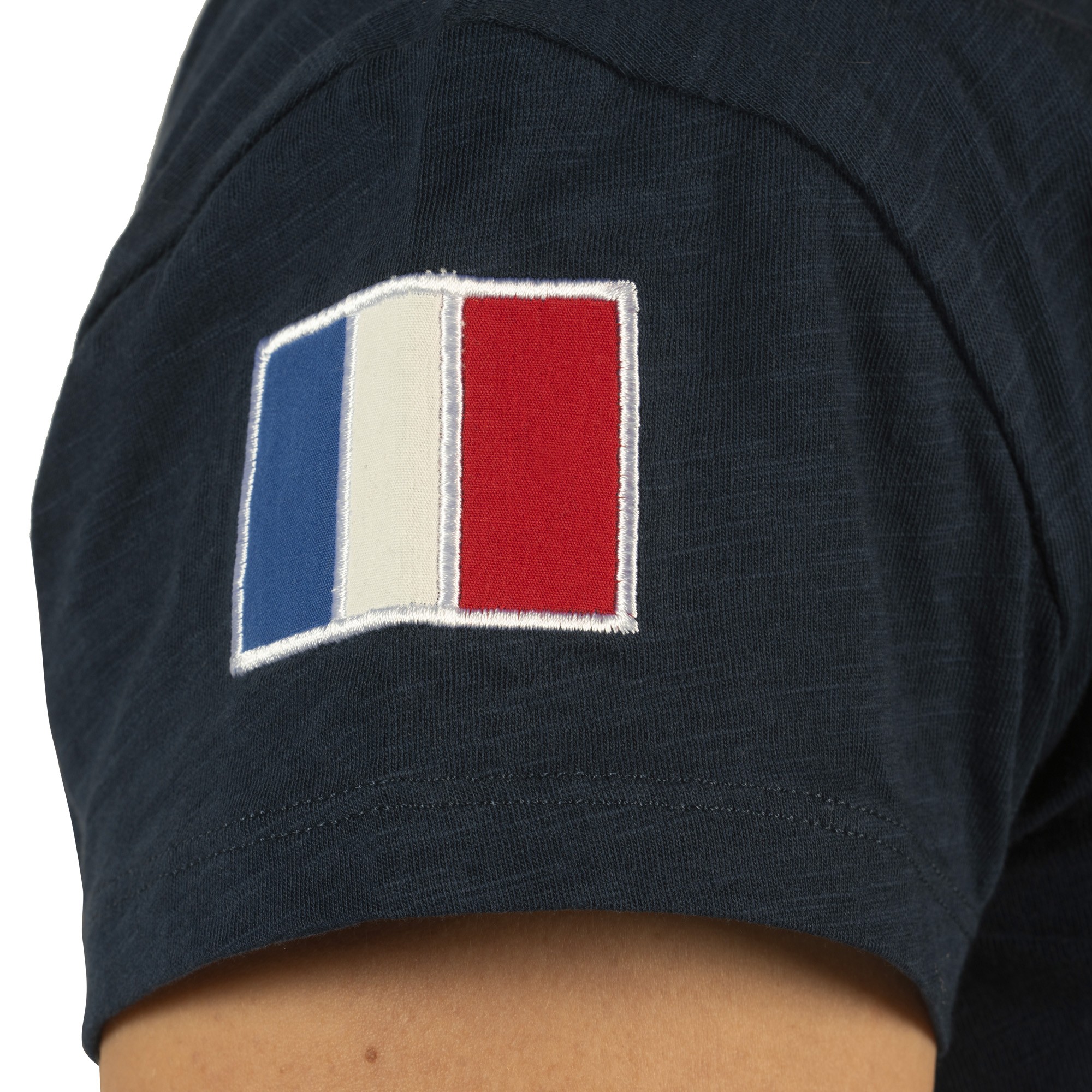 tee-shirt femme équitation flags and cup modèle france couleur marine
