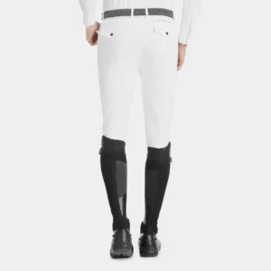 pantalon de concours équitation homme x-dress horse pilot blanc