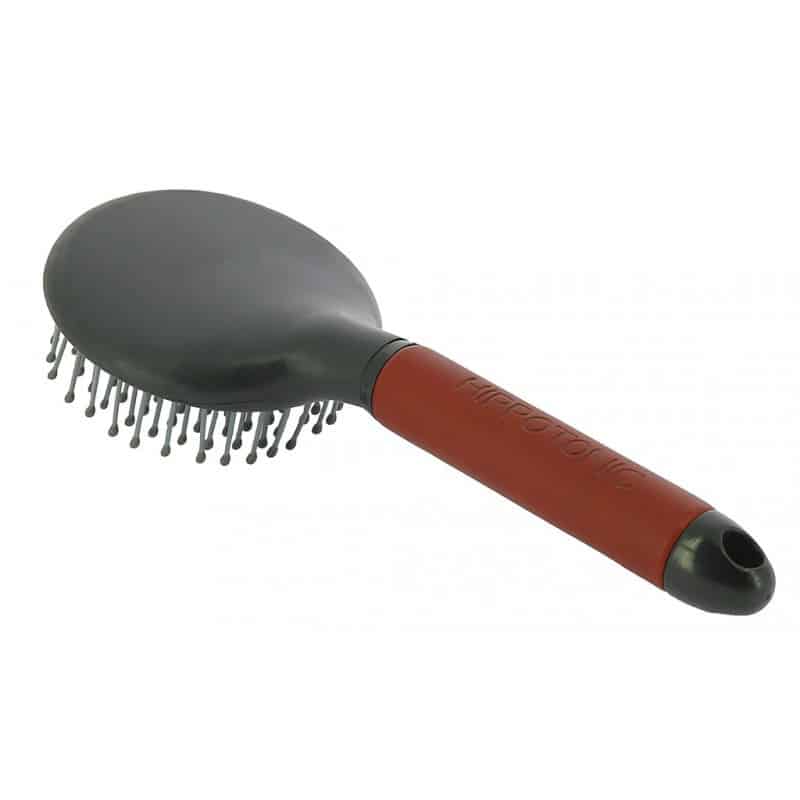 brosse à crin cheval équitation hippotonic soft couleur bordeaux