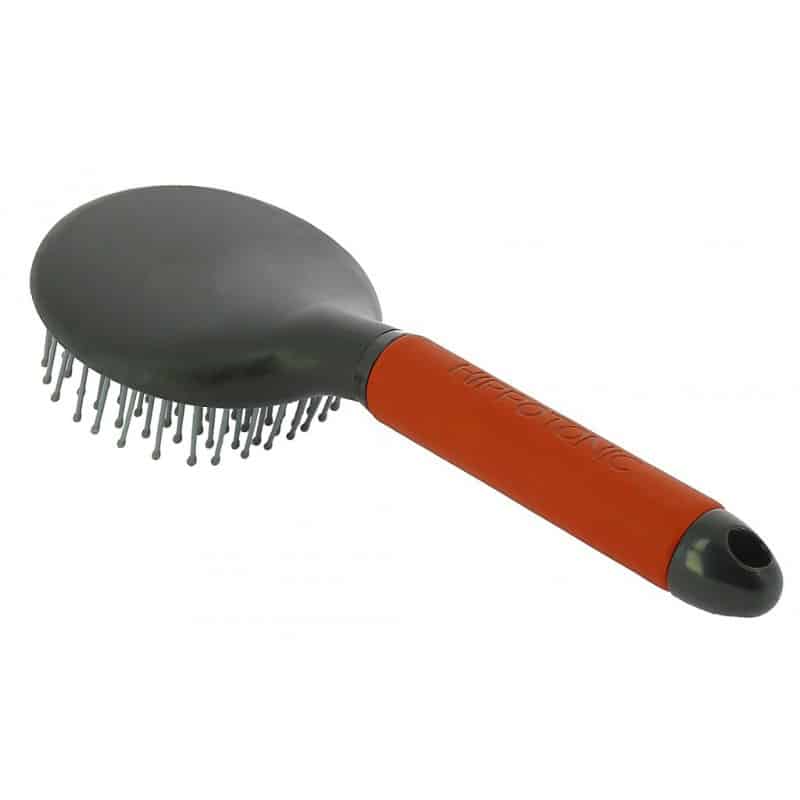 brosse à crin cheval équitation hippotonic soft couleur rouge