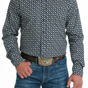 chemise-equitation-western-homme-cinch-a-motif-marine