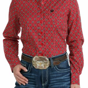 chemise-western-femme-cinch-rouge