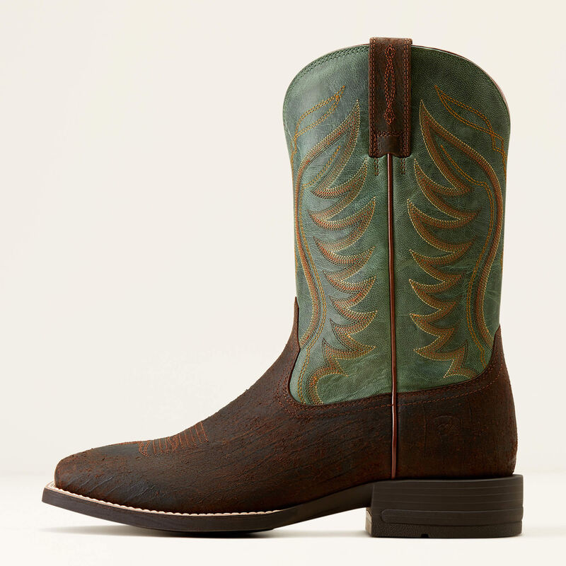 bottes santiags équitation western ariat marron homme modèle amos