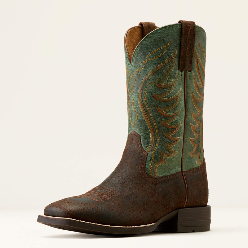 bottes santiags équitation western ariat marron homme modèle amos