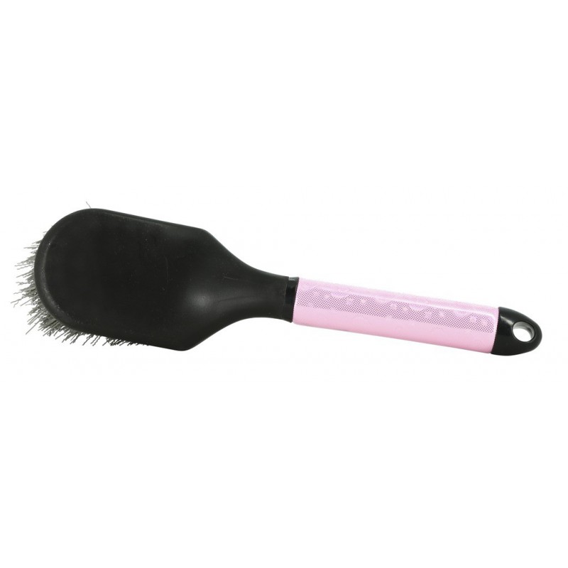 brosse à sabots hippotonic glossy rose pour chevaux