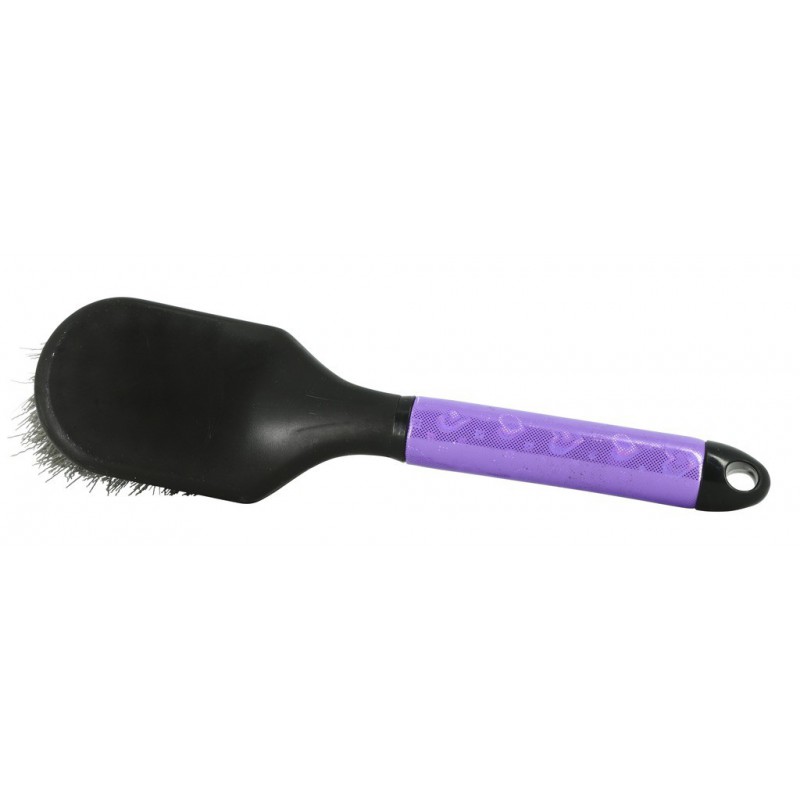 brosse à sabots hippotonic glossy violet pour chevaux