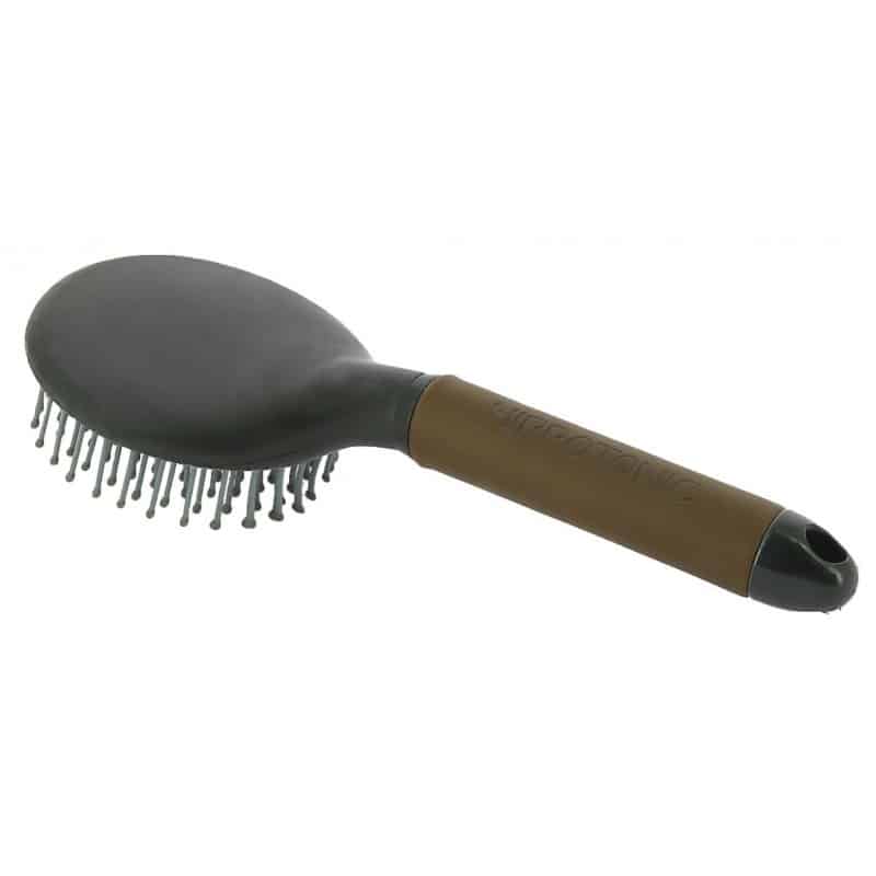 brosse a criniere pour chevaux hippotonic soft marron