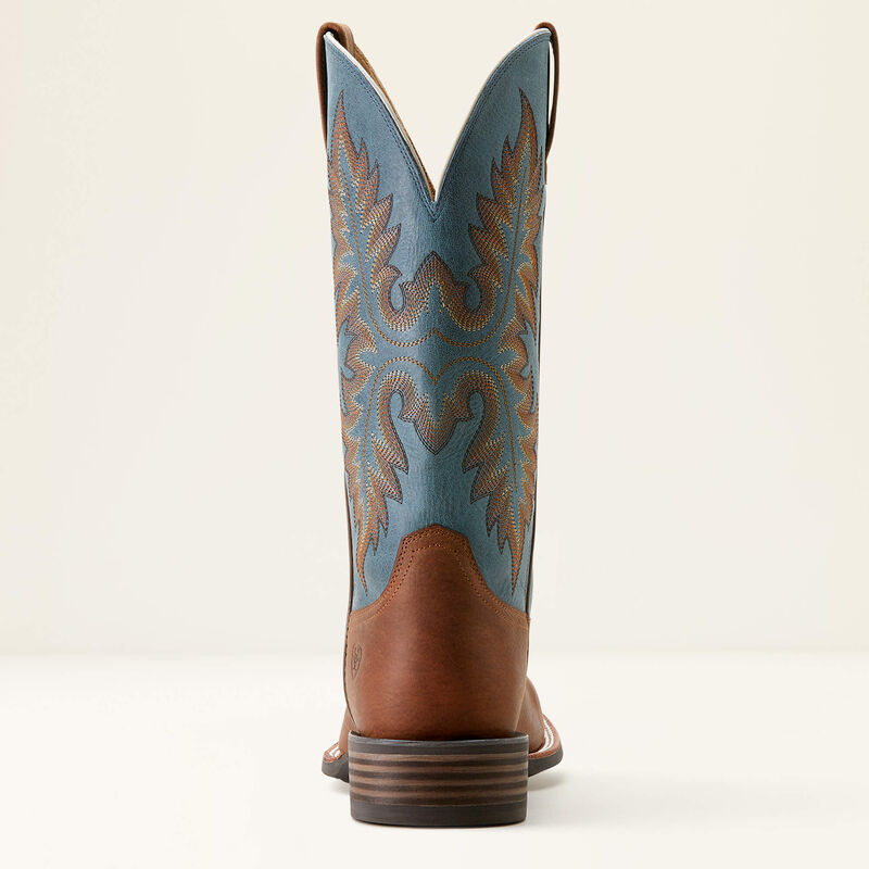 bottes pour l'équitation western homme de marque ariat modèle ariat brush hudson couleur marron