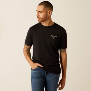 Tee-shirt-homme-ariat-equitation-western-noir-2