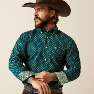 chemise-western-homme- ariat-grover-vert-4