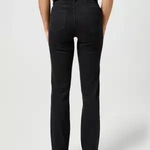 jeans western cavaliere femme wrangler straight drainpipe couleur noir