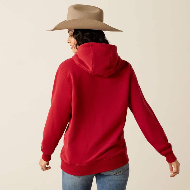 sweat ariat ranch goods femme couleur rouge